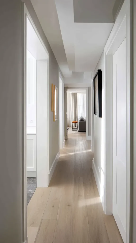 J’ai découvert l’astuce couleur secrète des architectes d’intérieur pour agrandir visuellement un salon étroit